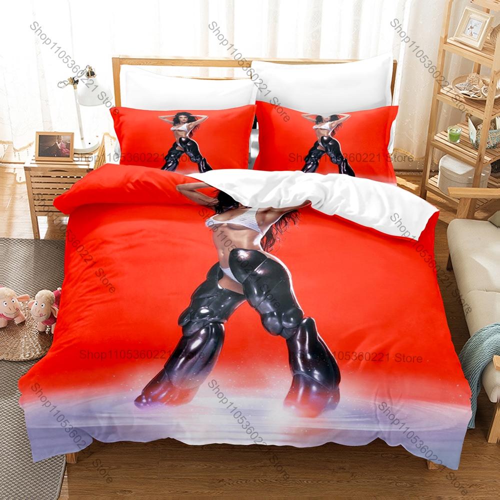 Iconic Pop Diva Katy Perry Teenage Dream Prism Smile Album Collage Bedding Set 1 Duvet Cover + 2 Pillowcases HD Print Pop Fan
