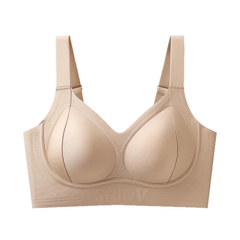 Бесшовный бюстгальтер с мягкой поддержкой, предотвращающий провисание, с гелевой спинкой для женщин - Большой размер