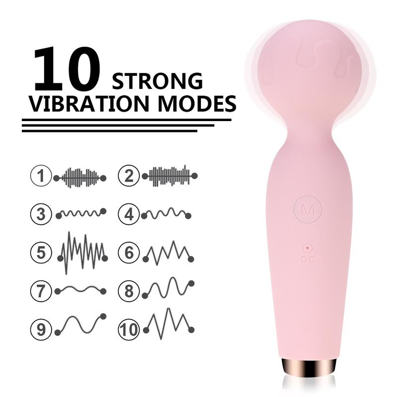 Wireless AV Magic Wand Dildo Vibrator Women's G-Spot Clitoral Stimulation Orgasm Massager for Adult Female Masturbation Sex Toy