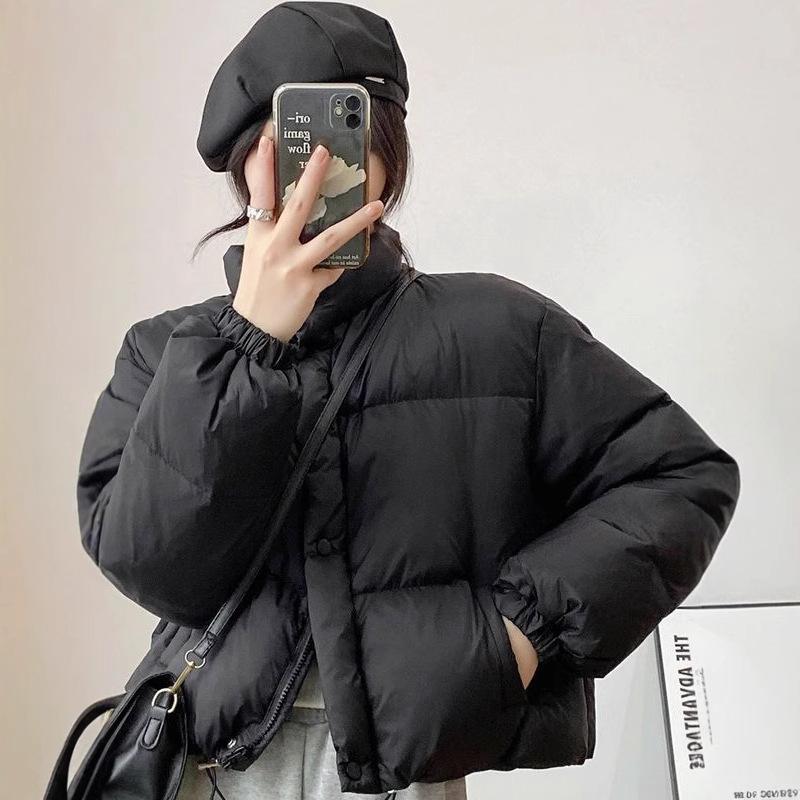 Down cotton clothes women's short models new models small loose fashion bread clothes cotton clothes live stream trend