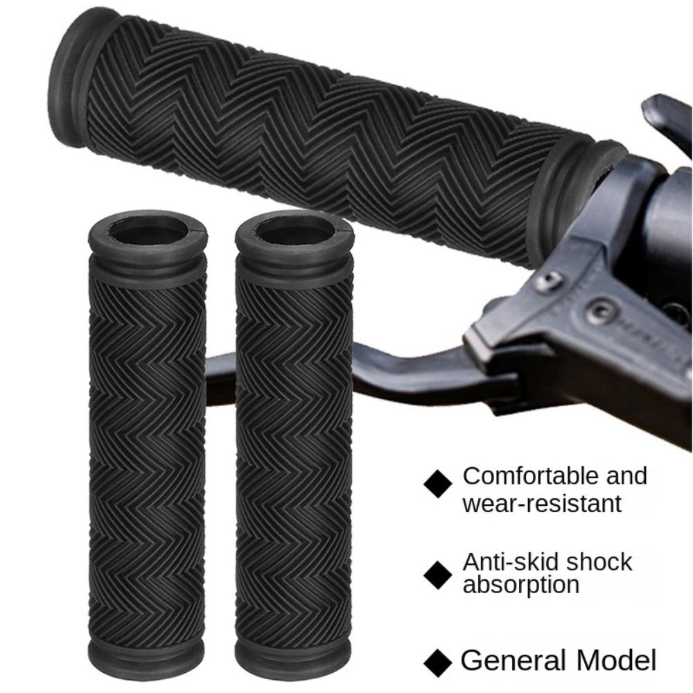Black Bicycle Handlebar Grips Rubber Bicycle Parts New Mountain Bike Grips