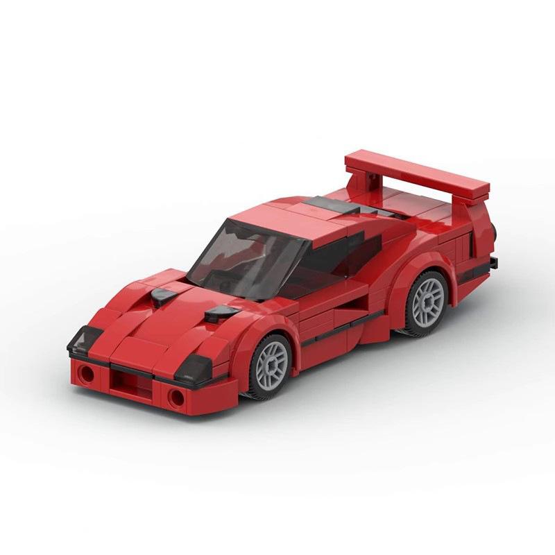 Совместимо с Строительными Блоками MOC Набор Моделей Машин F40 Собранные Украшения Подарок 8-ячеистая Модель Машины