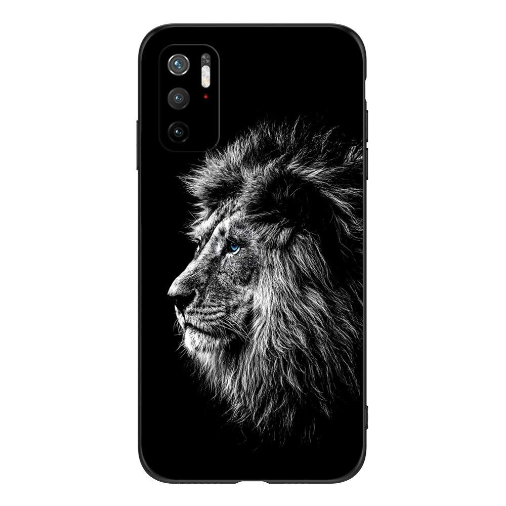 Чехол для Poco M3 Pro 5G 6,5 дюйма; Xiaomi Redmi note 10 5G Phone Back Cover Bumper POCOPHONE черный чехол из ТПУ лев волк тигр дракон