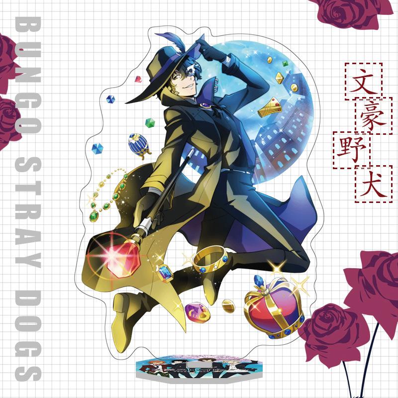 Япония Бунго Бродячие Собаки Аниме Фигурка Акриловая Подставка Модель Игрушки Дазай Осаму Накахара Чуя Рюносуке Акутагава Декор Стола