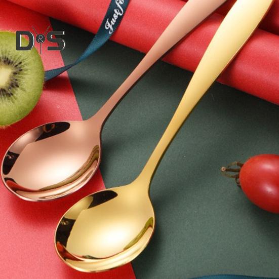 Ложка для супа, не содержащая BPA, пищевая ложка из нержавеющей стали, кухонная ложка с длинной ручкой, столовая посуда, инструмент