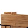 Bamboo Cutting Boards Set Of 4 Kitchen Boards + Steel Stand