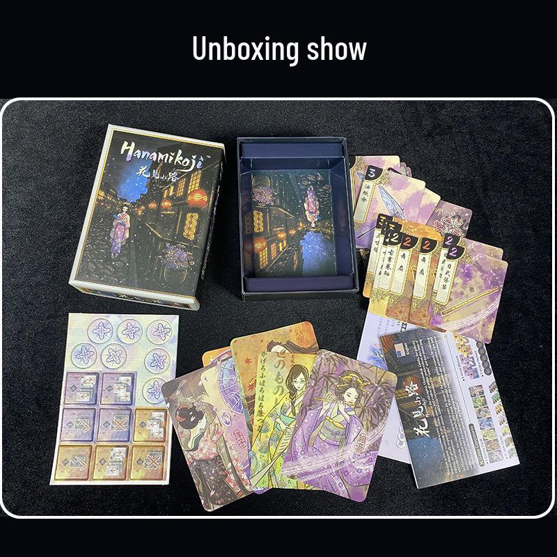 Ханамикодзи: Между цветами Новое издание - Двуязычная китайско-английская карточная игра для 2 игроков