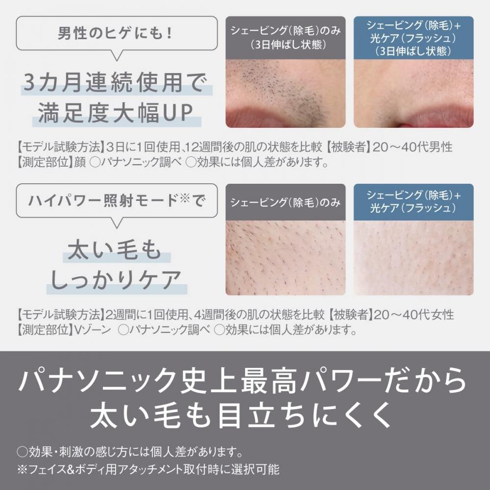 Panasonic [С функцией охлажденияВыпущено в 2023 году] Panasonic Light Beauty Device Light Esthetic Smooth Epi ES-WG0A-H High Power Gray