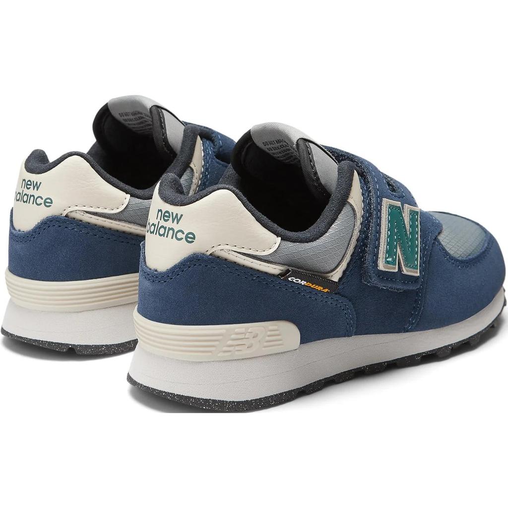 New Balance Nb 574 Leather Soft Comfortable Low Top Casual Shoes Kids Sneakers Blue PV574SOA
