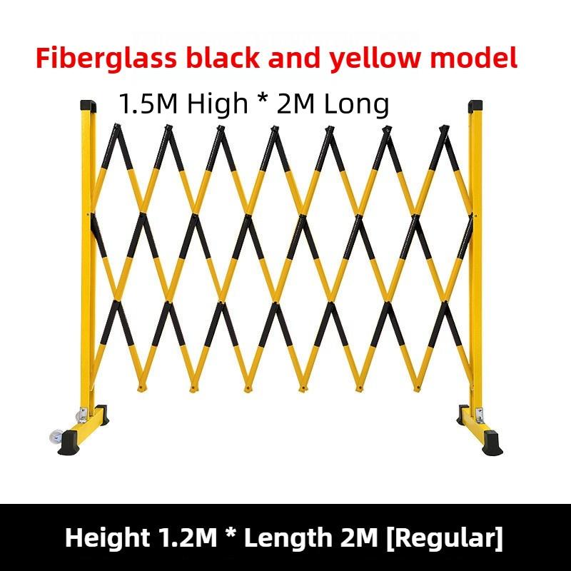 Movable Power Safety Construction Isolation Baffle Fiberglass Telescopic Fence Insulated Collapsible Tubular Guardrail