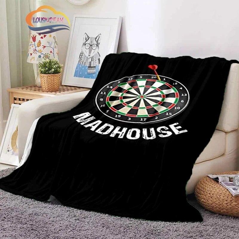 Darts Pattern Blanket Blank Series Ice and Fire  Cashmere  Fashion  Portable Flannel Warm Sofa Bed  Camping