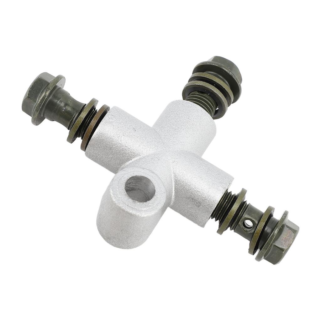 Тройник для переднего гидравлического тормоза квадроцикла, соединитель, 3-ходовой адаптер-банджо для тормозной магистрали, тройник для квадроцикла, UTV, мини-байка, картинга