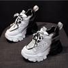 Mesh Platform Shoes Casual Sneaker Women New Wedge Heels Outdoor Chunky Running Shoes Lace-up Tennis Sport Shoes for Woman