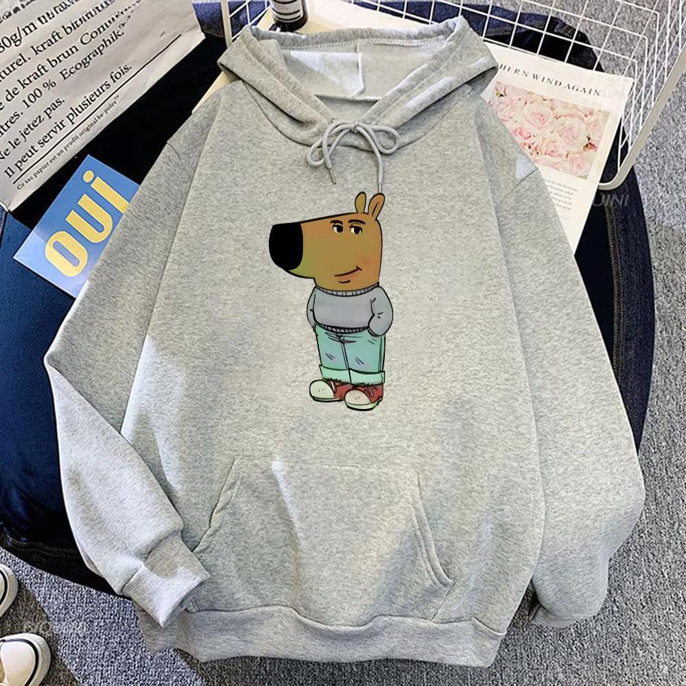 Толстовки Chill Guy с капюшоном и забавным графическим принтом, зимние с капюшоном и длинным рукавом, удобные мужские/женские топы