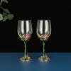 Творческий эмалированный бокал Iris Glass, фужеры для шампанского, хрустальный подарок на вечеринку, бокал для тостов, хрустальный юбилей, уникальная кружка