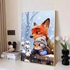 Disney 5D DIY Diamond Painting Zootopia Winter Illustration Cartoon Full Diamond Mosaic Diamond Painting Art Wall Decoration Craft Set