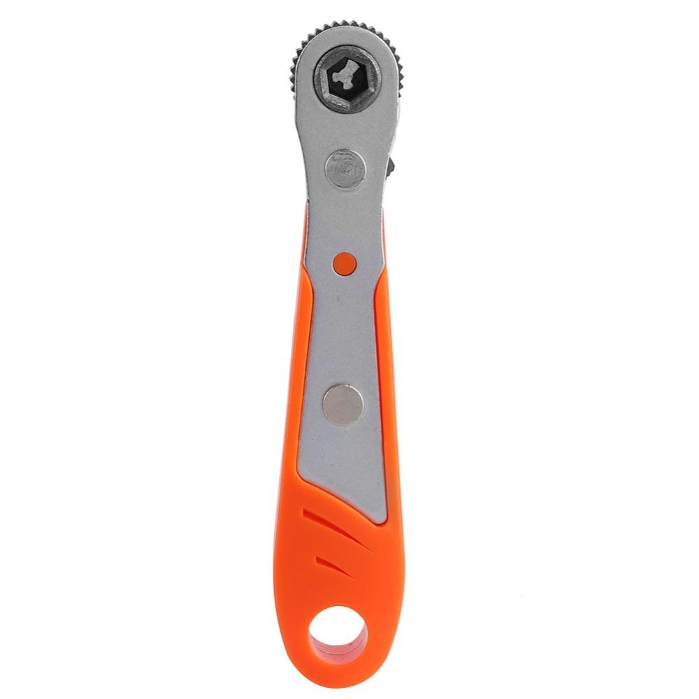 1/4 Inch Hex Drive Mini Ratchet Wrench 36 Tooth Mechanism Drill Bit Socket Adapter Repair Shop