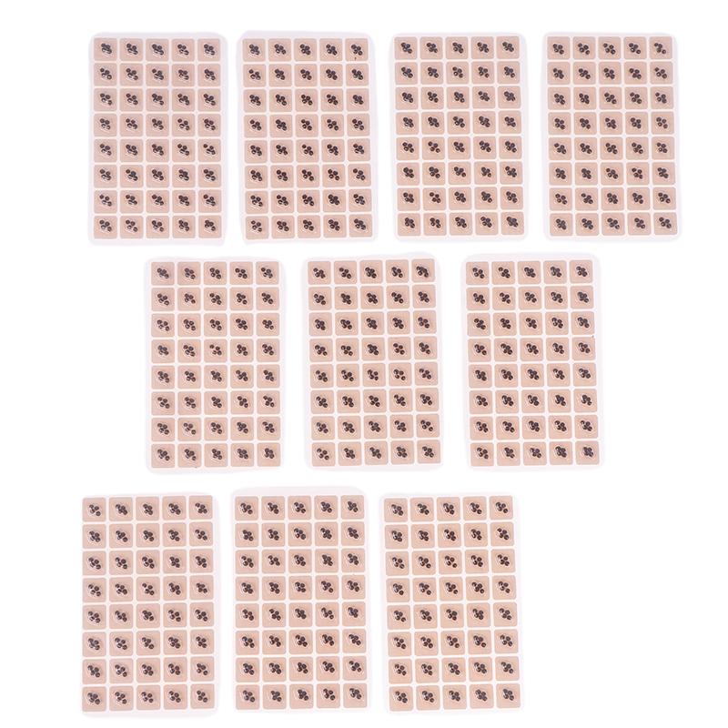 400 Пластырей Семена для ухода за ушами Акупунктура Ушные одноразовые наклейки Массажная терапия Игольчатый пластырь Аурикулярный Аурикулотерапия