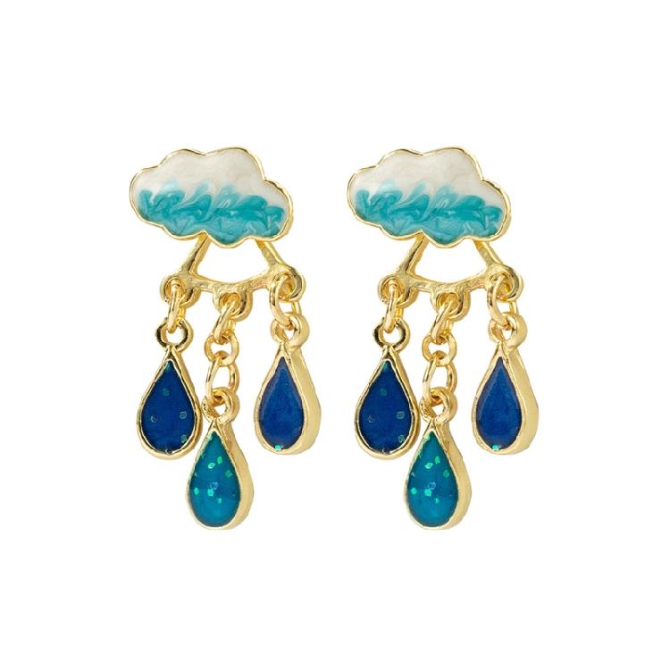 Water Drop Statement Earrings for Women Girls Christmas Jewelry Gift Decoration