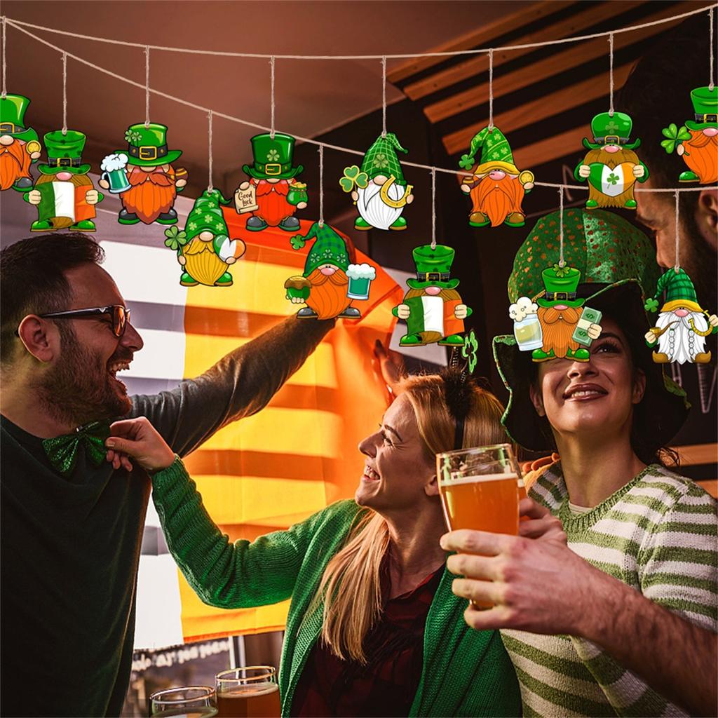 Деревянная удача, креативный подвесной реквизит, декор для Дня Святого Патрика, вечеринки, фестиваля, домашний декор