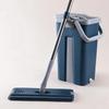 Hands-Free Flat Mop: Dual-Use Scratch-Off Design for Easy, Efficient Cleaning with Bucket.