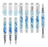 OPUS 88 Fountain Demonstrator Blue Eye Drop Medium Pen, DEMO, Whale, Style, Nib, OP240300-M