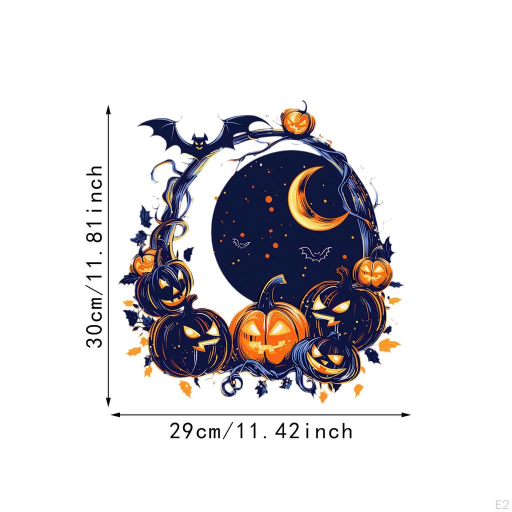 Halloween Bathroom Toilet Lid Decal Sticker Home Decoration Waterproof Self Sticky 29x30cm for