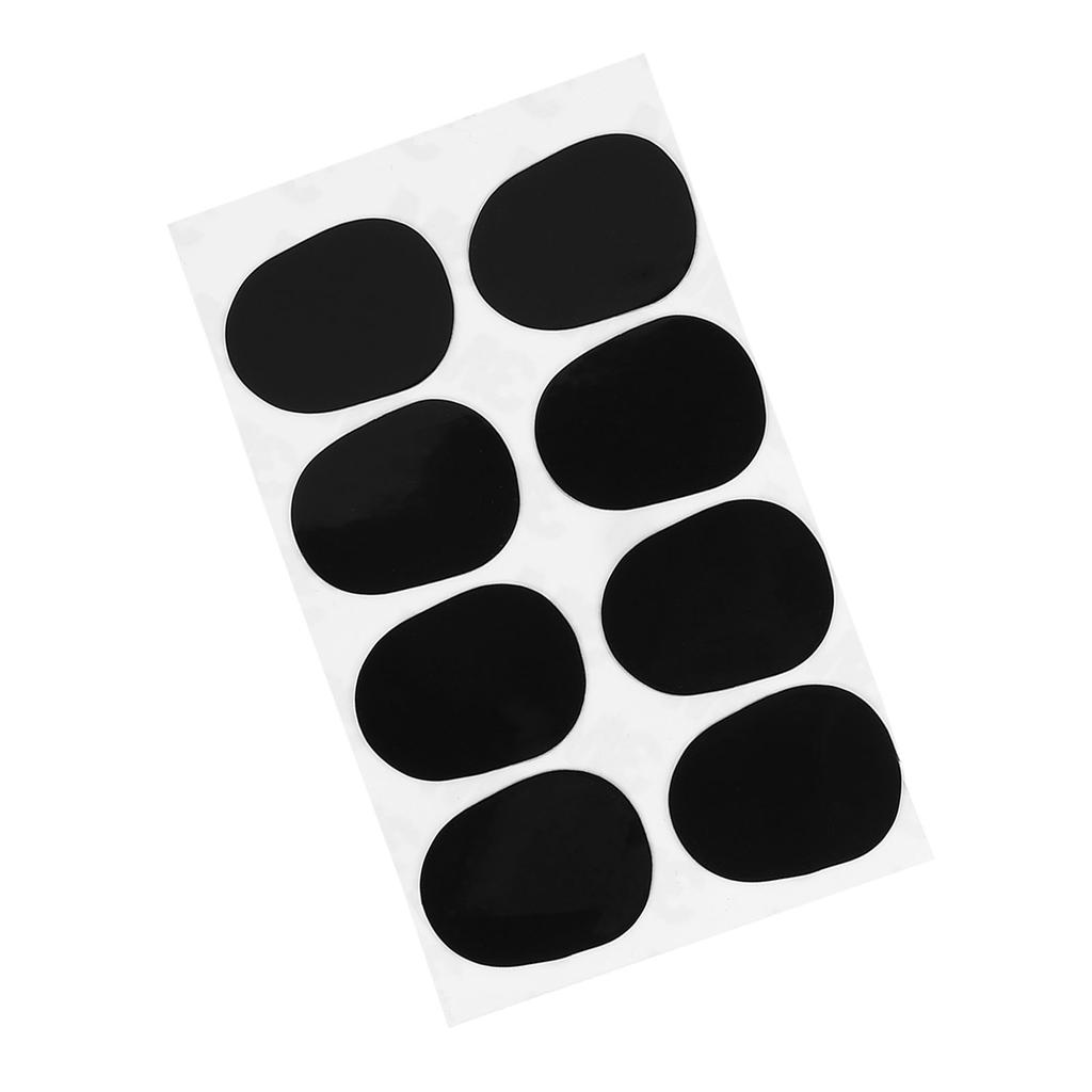Sax Mouthpiece Patch Pad Cushion for Soprano Alto Tenor Saxophone Clarinet Black 0.3mm Big Oval