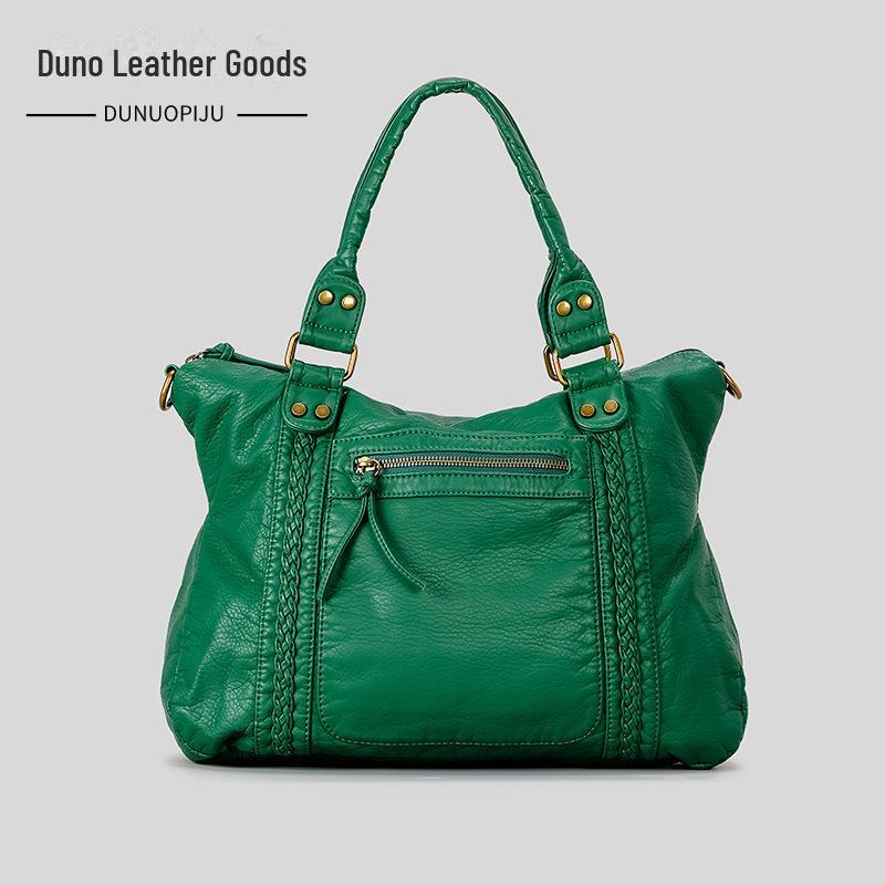 Y2K Retro Motorcycle Large-Capacity Handbag - Wasteland Style Women's Shoulder Tote Messenger Bag