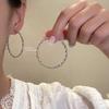 Золотые Серьги-Кольца Женские Серьги-Застежки Легкая Роскошь Высококачественные Серьги Осенние и Зимние Серьги-Кольца