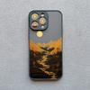 INS Горный речной пейзаж Закат Чехол для телефона Для iPhone 11 12 13 14 15 16 Pro Max Plus Mini XR X XS 7 8 Plus Ударопрочный чехол