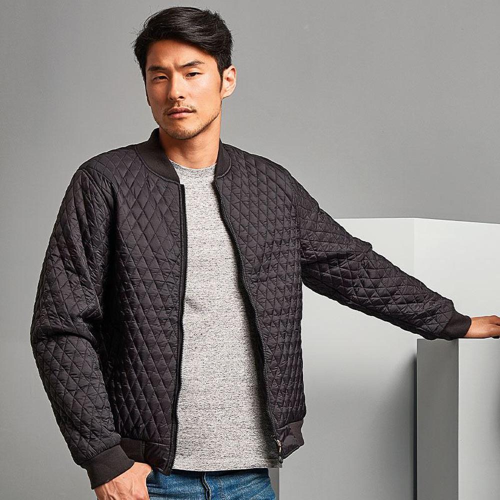 2786 Мужская стеганая летная куртка на молнии