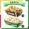 36 Pcs Football Party Paper Tray, Football Food Trays Set-Football Party Paper Food Trays,Football Paper Snack Tray&Football Trays for Food