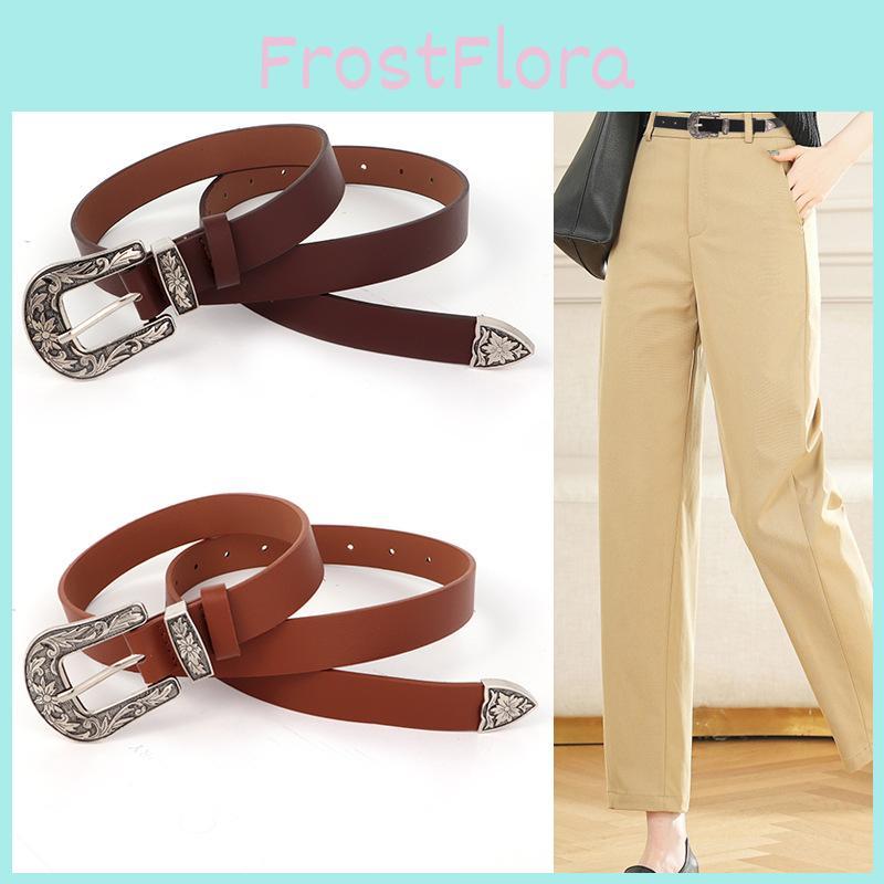 Классический кожаный ремень из ПУ для женщин с пряжкой из сплава, подходит для работы и повседневной одежды