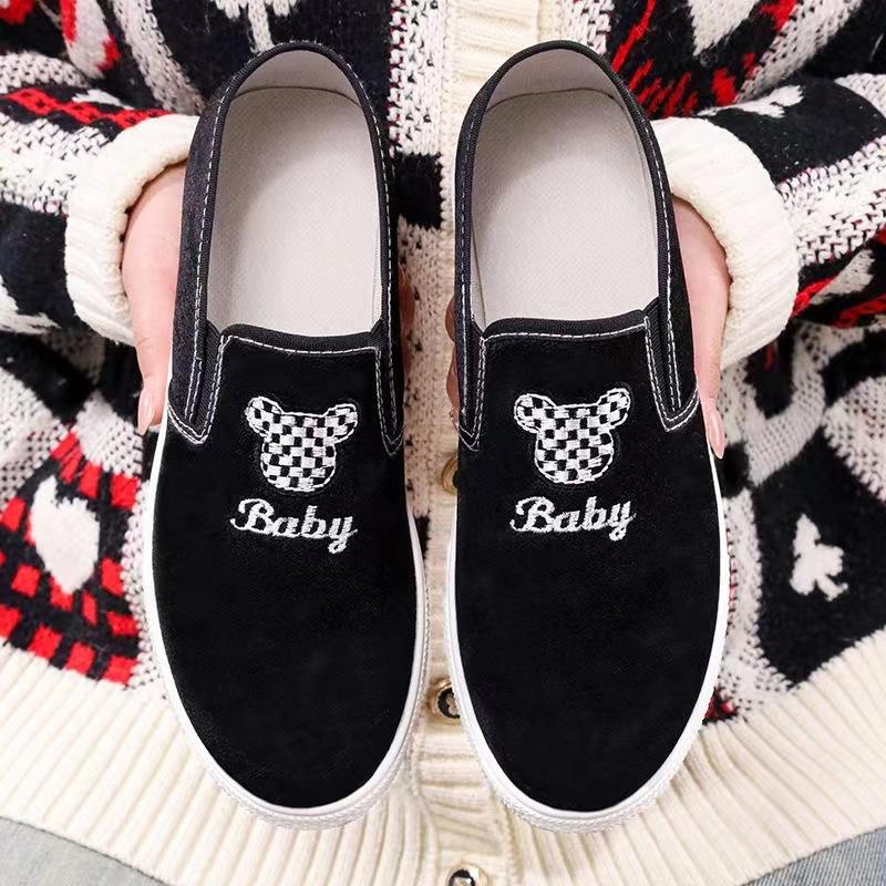 Весенние и летние парусиновые туфли для студенток, удобные модные трендовые повседневные туфли для досок, маленькие ромашки, на шнуровке, одинарные туфли