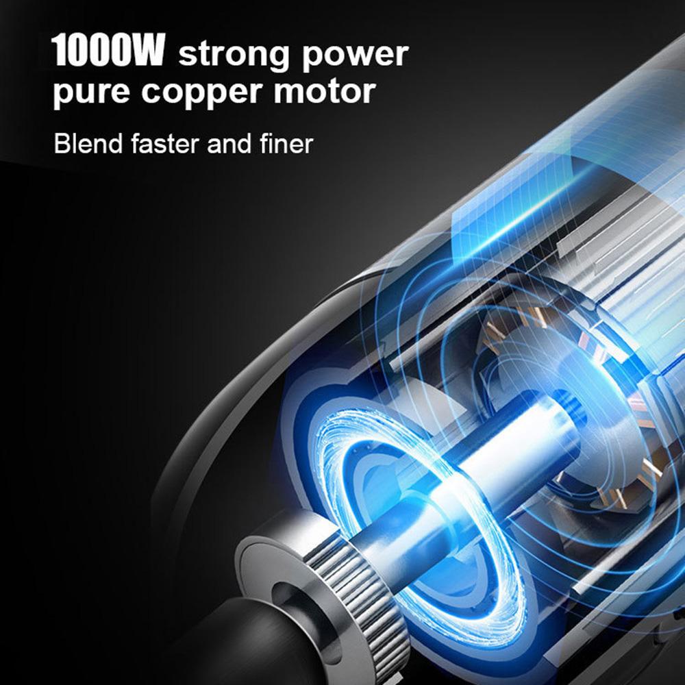 Ручной блендер, погружной ручной блендер мощностью 1200 Вт, ручной блендер из нержавеющей стали, ручной блендер 4-в-1 с яичным венчиком, стаканом и чашей-измельчителем