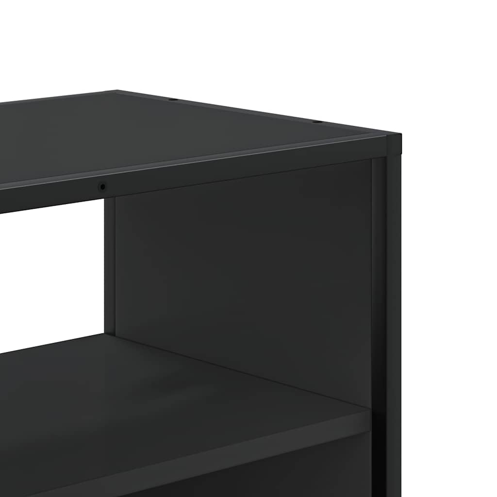 Vidaxl Szafka Pod Tv, Czarna, 100X31X39,5 Cm, Materiał Drewnopochodny