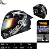 Full Face Motorcycle Helmet With Dual Visor 3C Certified ABS Safety Men Women All Season Riding