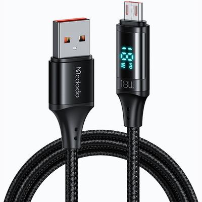 Mcdodo Digital Pro Qc 4.0 Micro Usb 18 Вт, 1,2 м, черный телефонный кабель