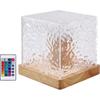 Water Ripple Atmosphere Lamp Bedroom Bedside Romantic Lamp Dynamic Square Table Lamp