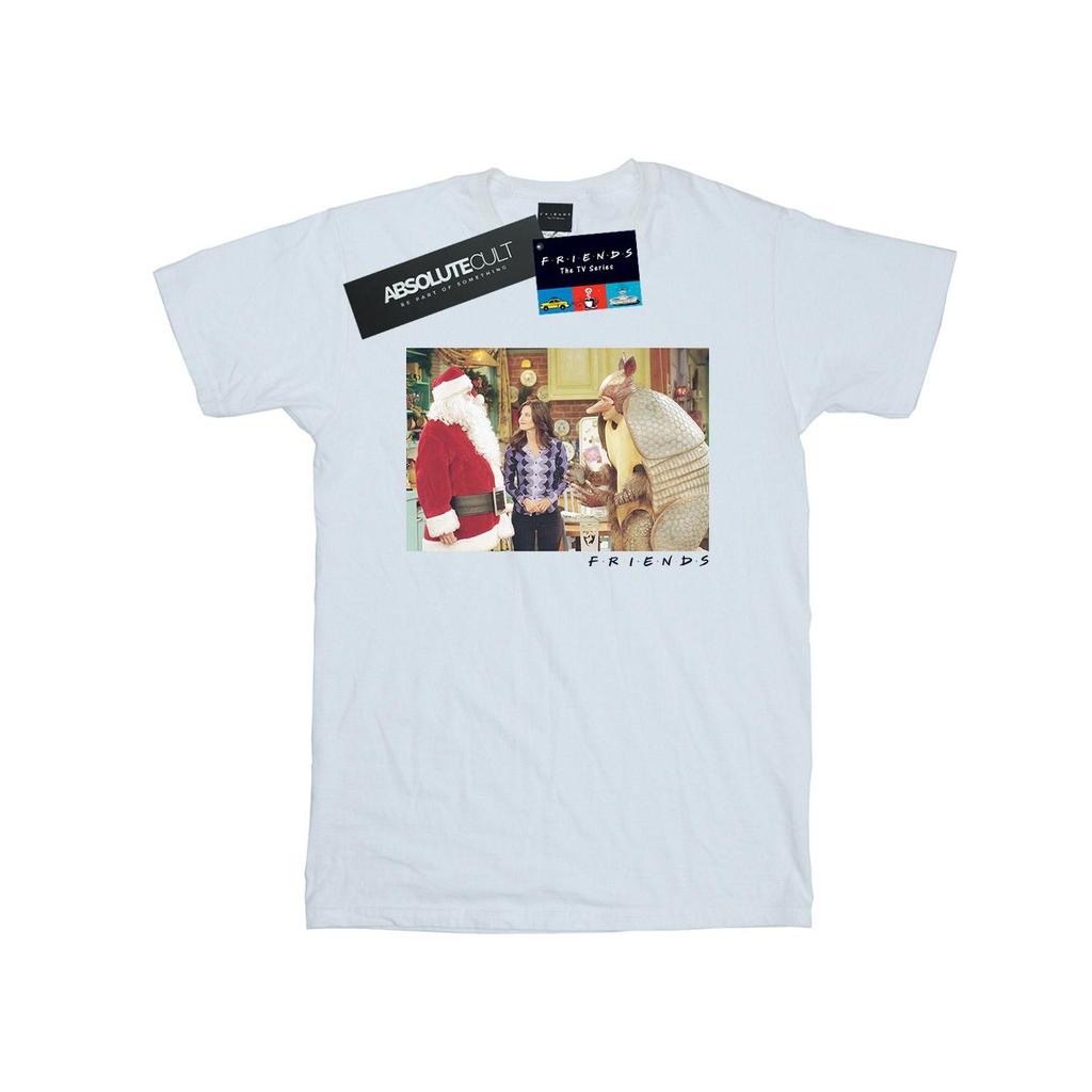 Friends Женская/дамская футболка бойфренда The Holiday Armadillo Cotton