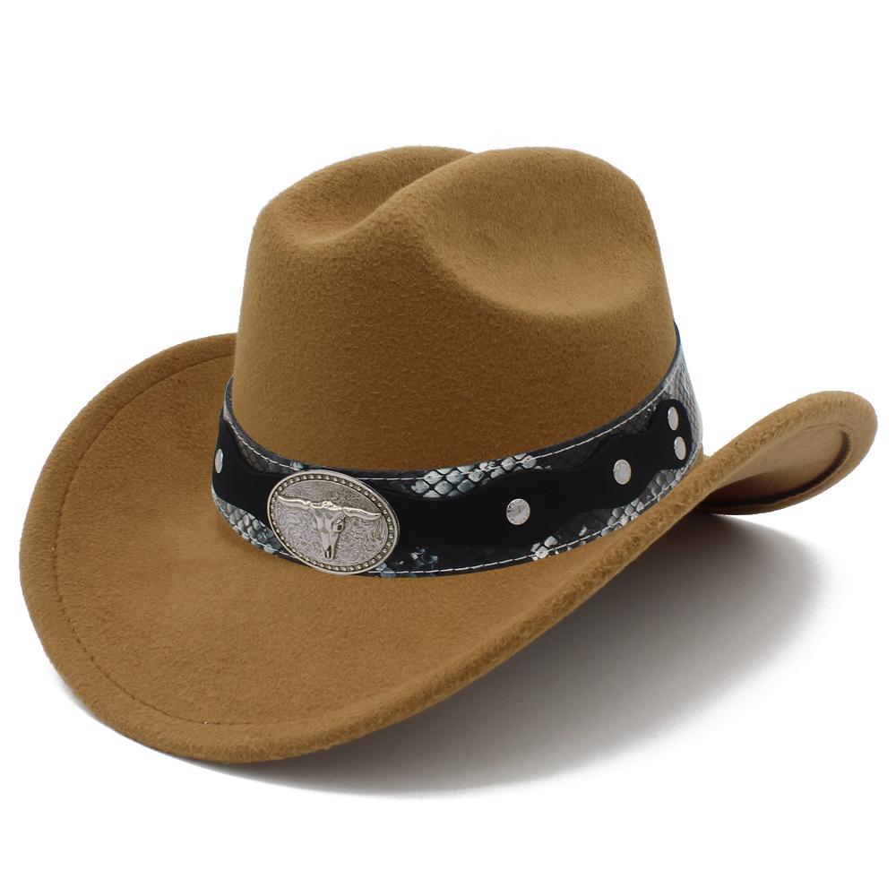 American Style Lightweight Western Cowboy Hat Outdoor Sun Protection Versatile Hat