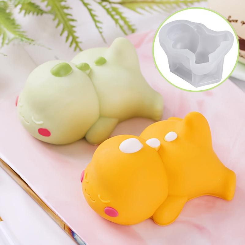 Лежащий дракончик, кошечка, молочный пудинг, силиконовая форма для заварного крема, милый мультяшный желейный торт, форма для украшения торта, выпечка, инструмент для выпечки