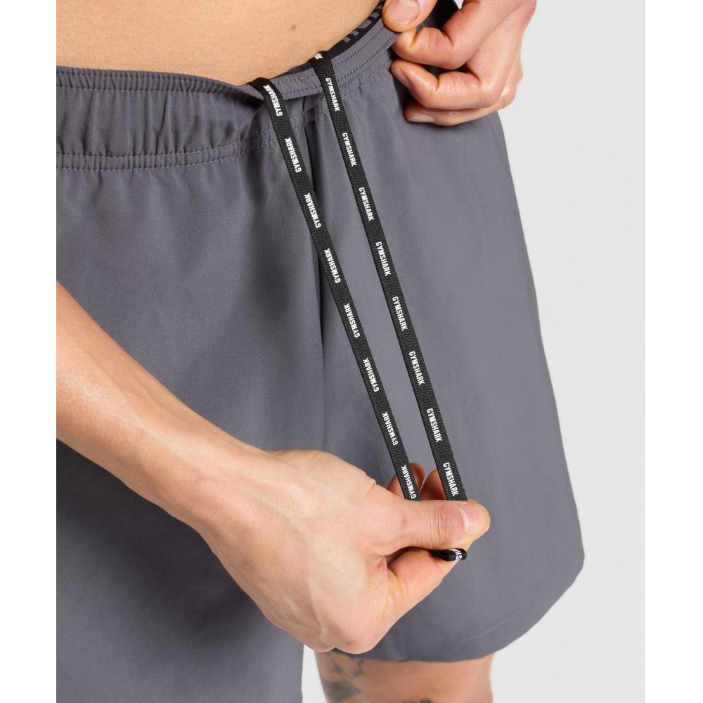 Gymshark Спортивные шорты 7 2 в 1 темно-серые черные A2c4m Gb7x