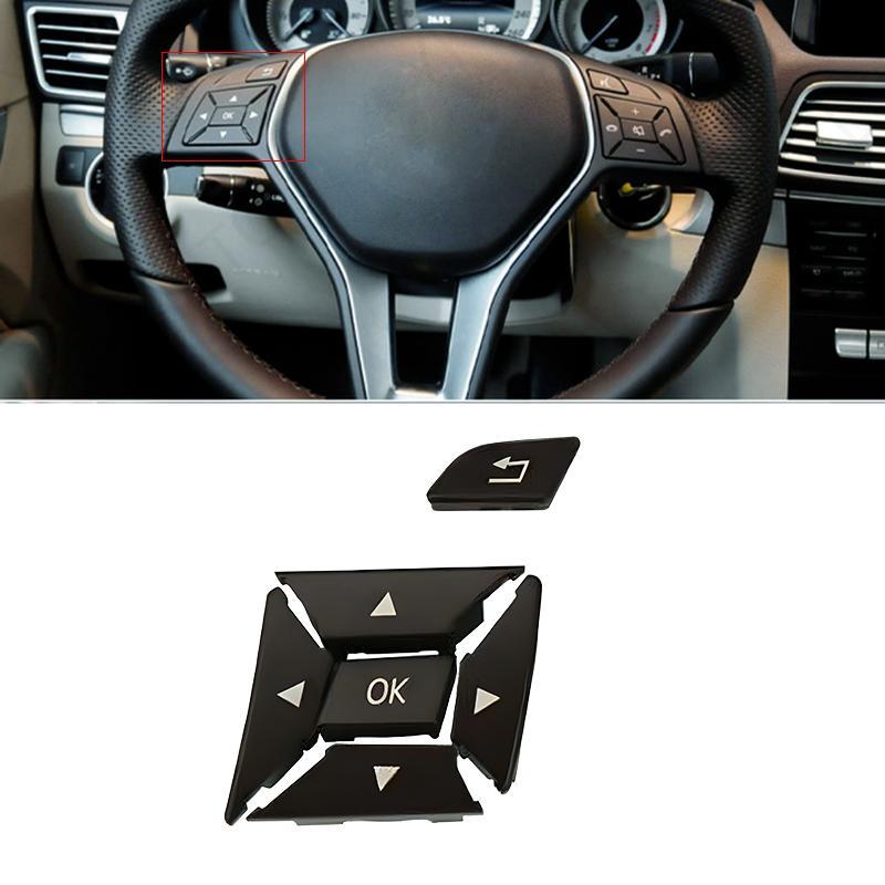 Left Black Car Steering Wheel Switch Button Fit For Mercedes Benz W204 W212 X204