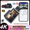 Car Dvr 4K HD Front and Rear Camera GPS WIFI Dash Cam for Cars for Car Video Recorder Rear View Camera Parking Monitor Black Box