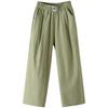 Women's High-Waisted Slim and Versatile Wide-Leg Cotton Linen Pants - Loose Fit, Large Size, Nine-Point Casual Style