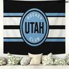 Utah HC Wall Tapestry Aesthetic Wall Hanging Printed Fabric Blanket Decorative Tapestries for Bedroom Living Room Home Decor