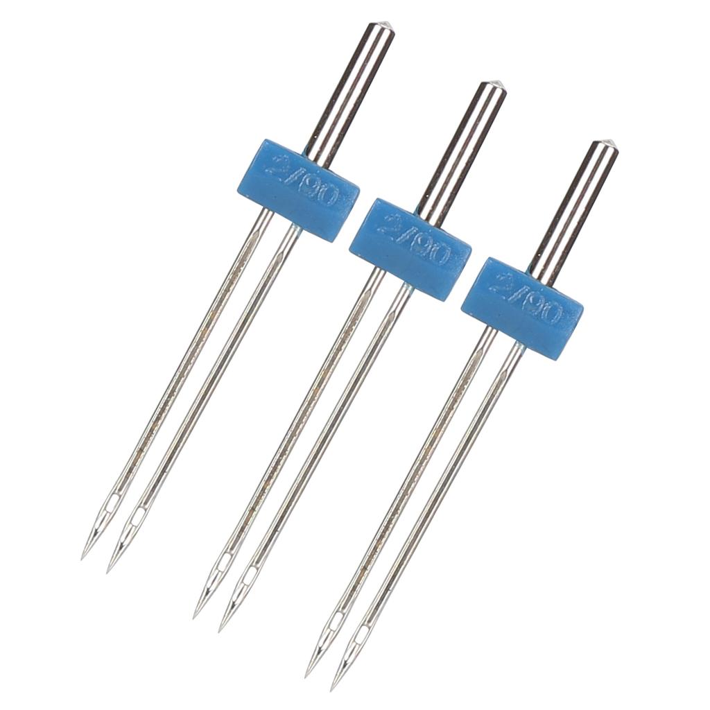 3 шт., двойные иглы, булавки из нержавеющей стали, нитки и крючки, швейные аксессуары