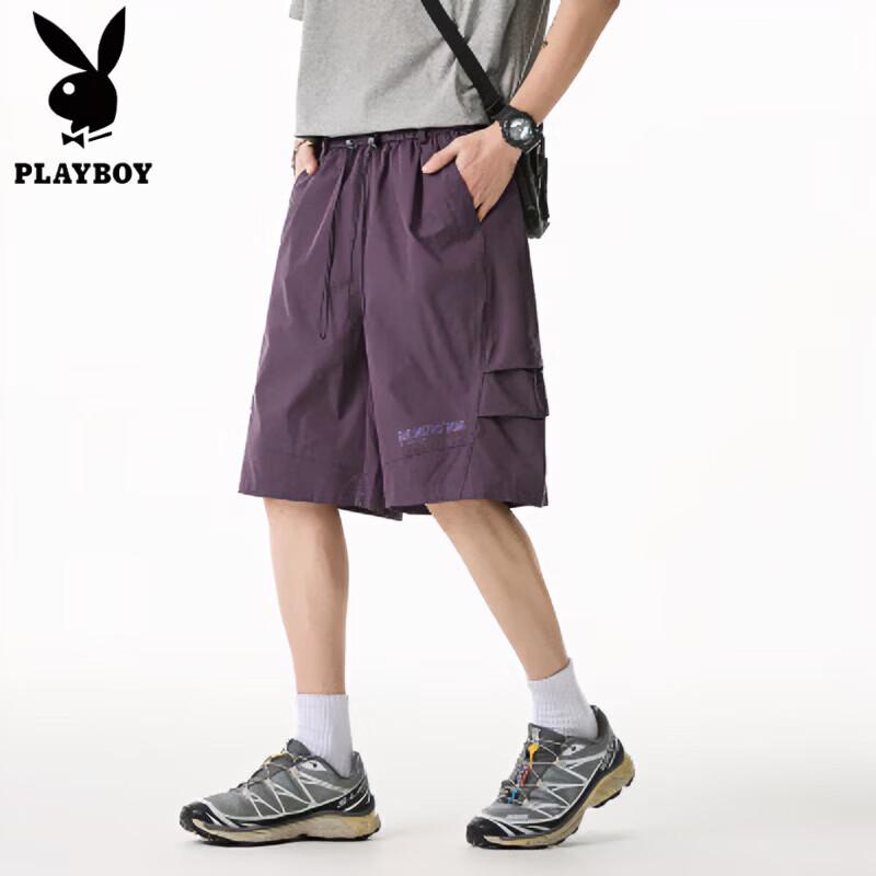 PLAYBOY Мужские шорты-карго из ледяного шелка